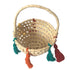 Small Colorful Tassel Basket